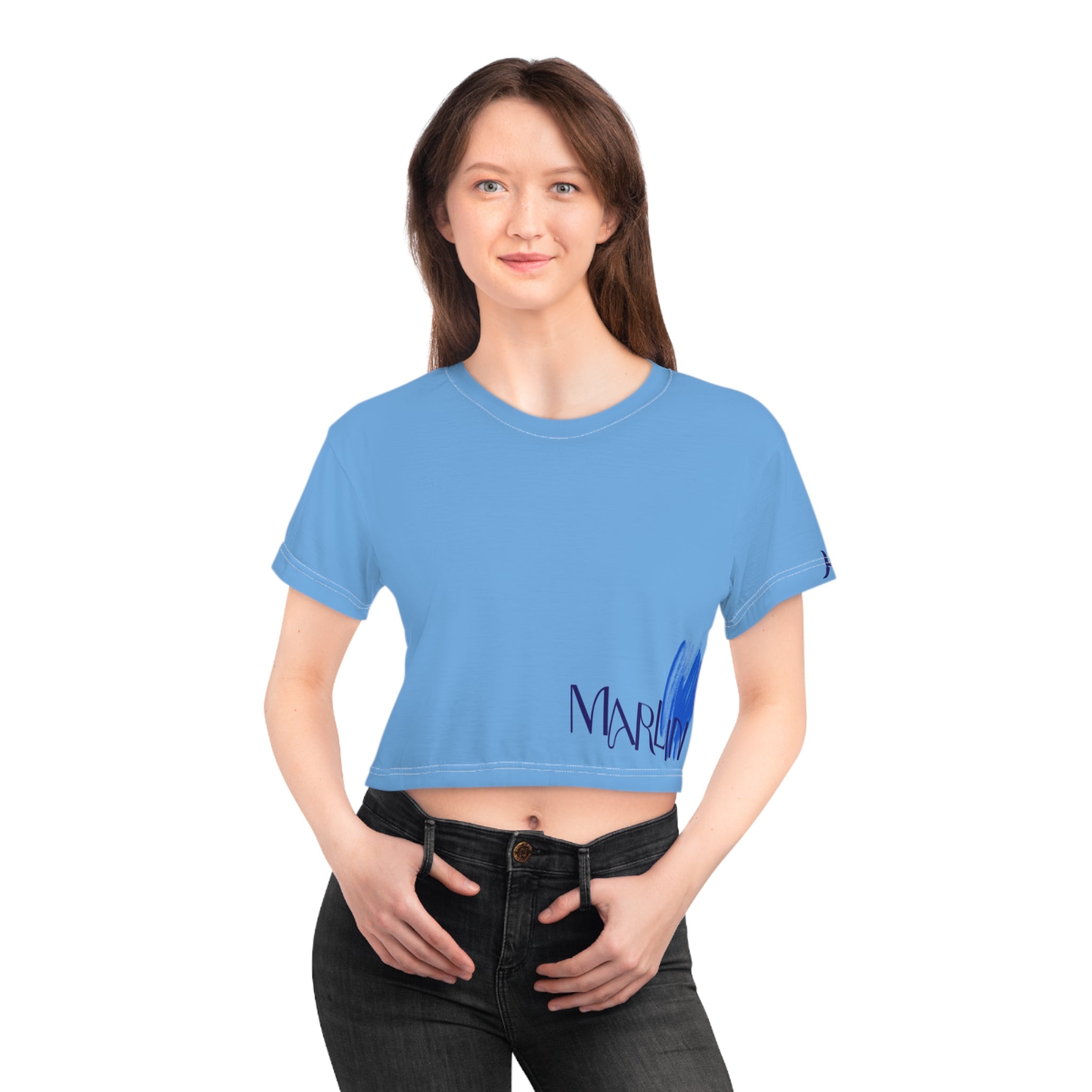 Classic Crop Tee - Marlin Luxe