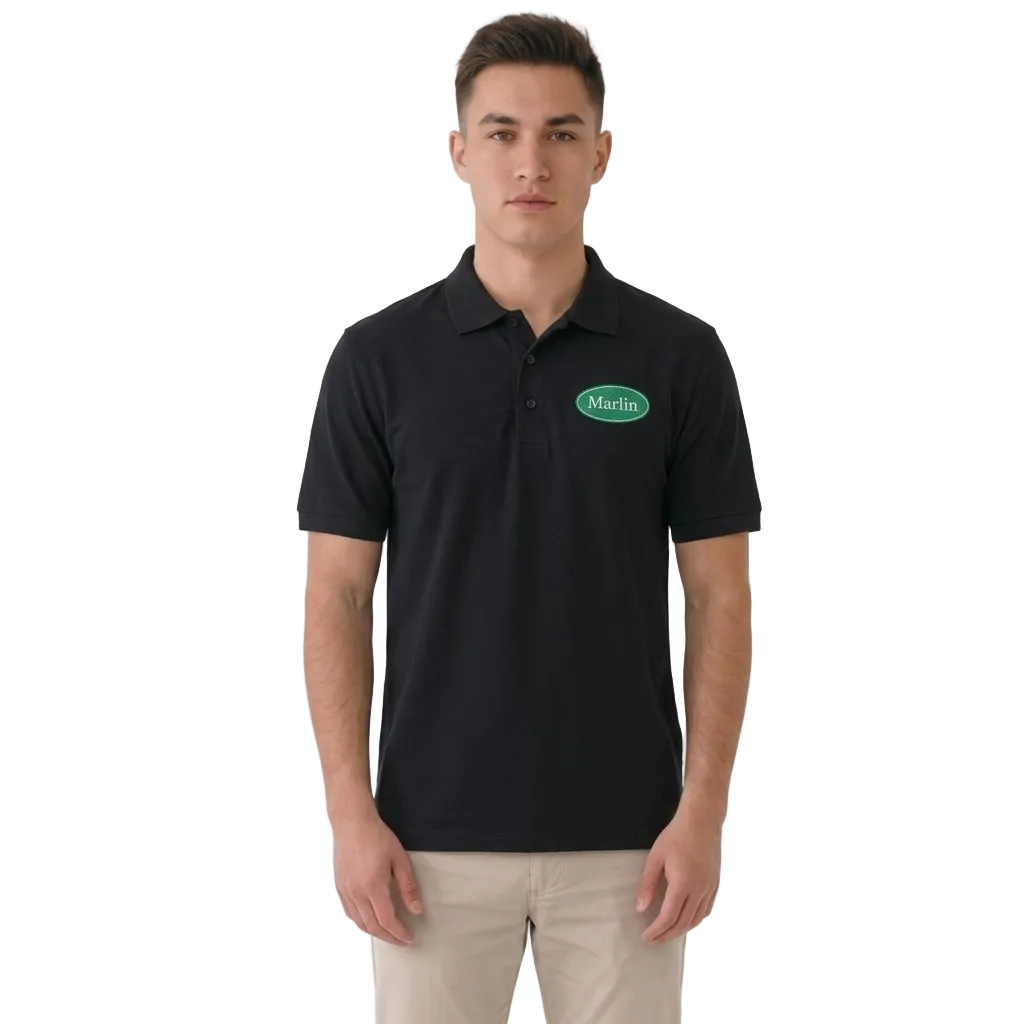 Cotton Pique Polo Shirt - Marlin Luxe 