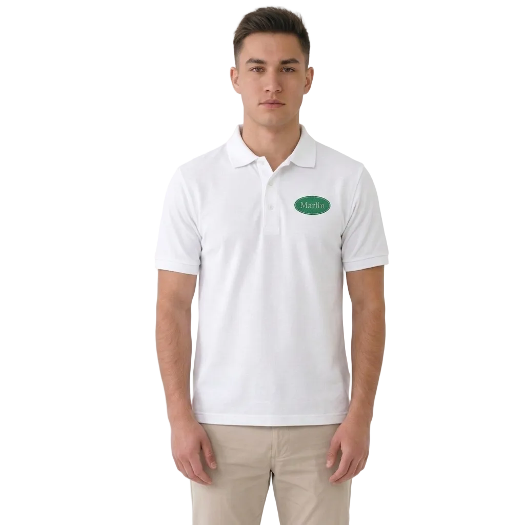 Cotton Pique Polo Shirt - Marlin Luxe 
