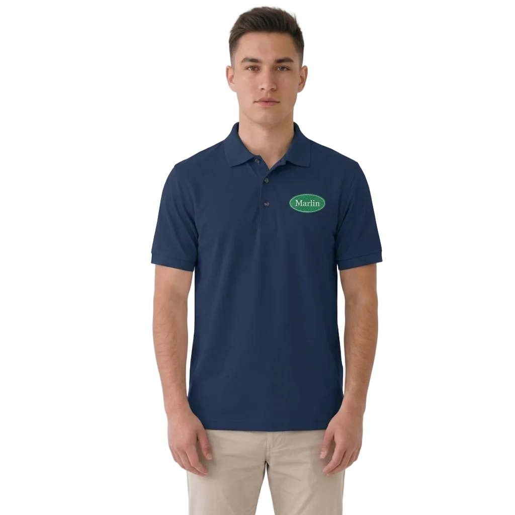 Cotton Pique Polo Shirt - Marlin Luxe 