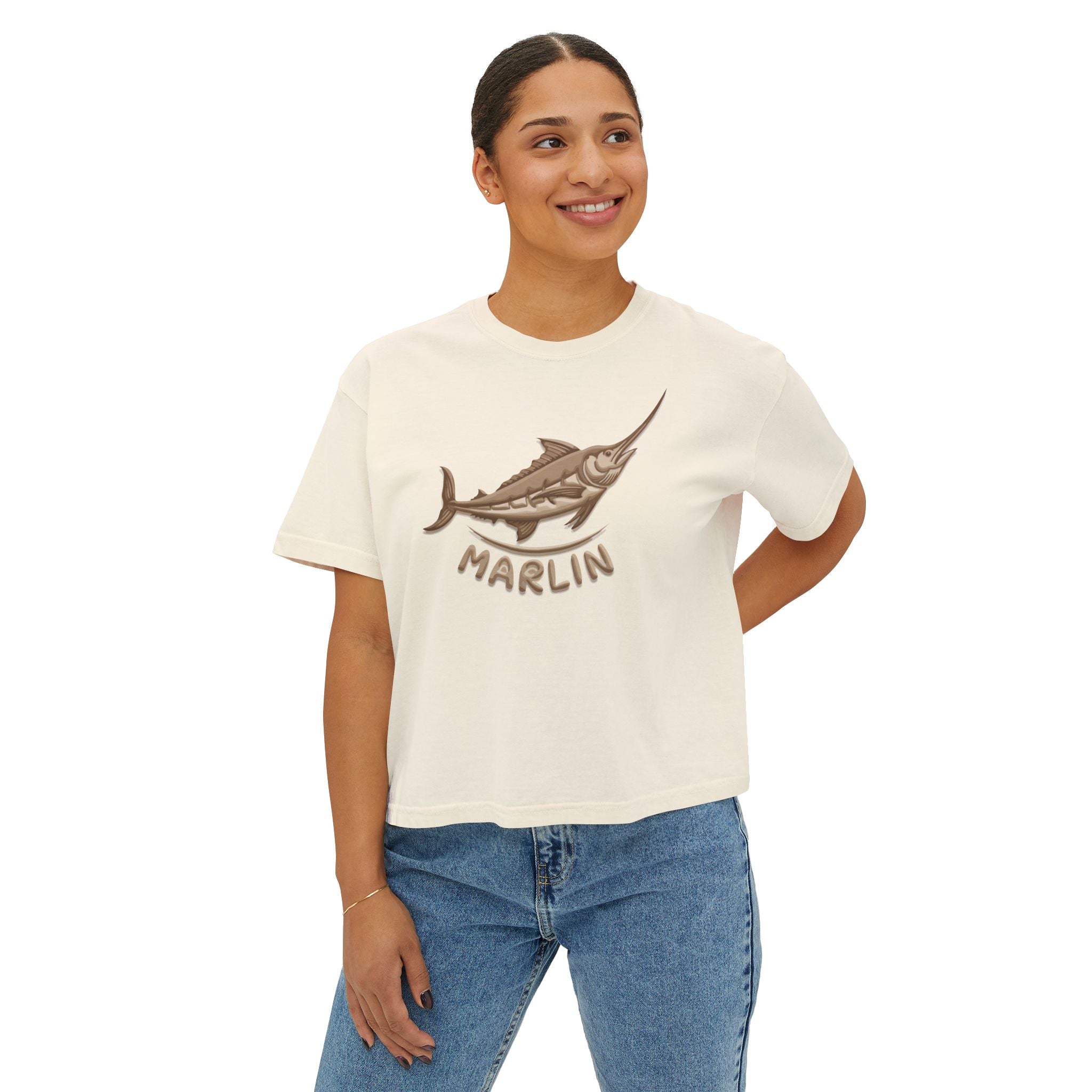 Marlin boxy Tee - Marlin Luxe 