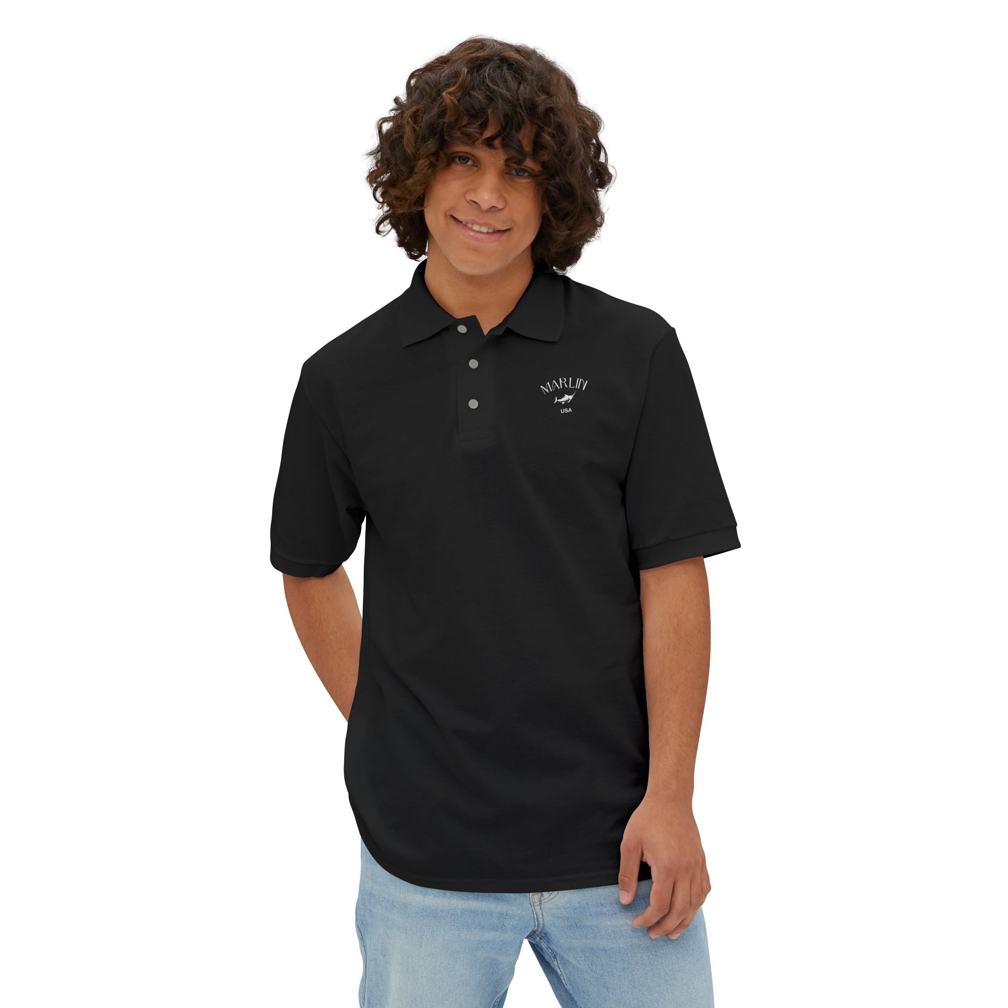 Men's Piqué Polo - Marlin Luxe 