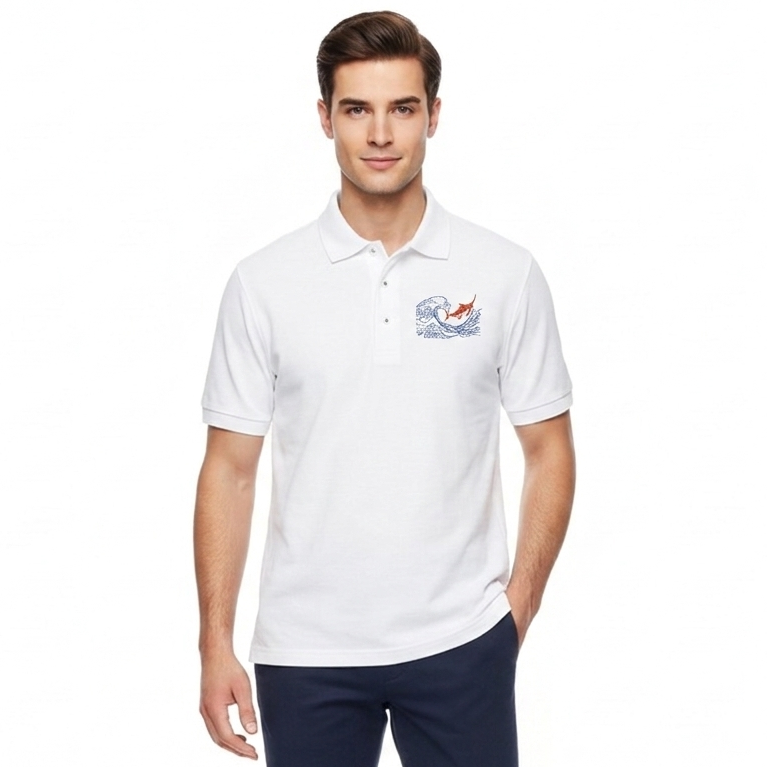 Pique polo Shirt - Marlin Luxe 