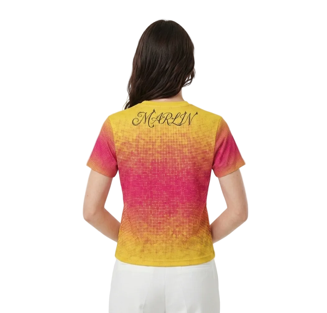 Pixel Gradient T-Shirt - Marlin Luxe