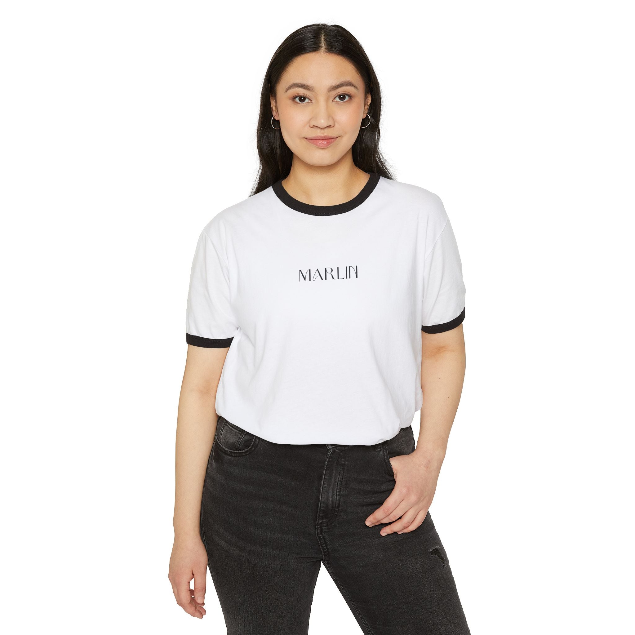 Ring-spun cotton Ringer T-Shirt - Marlin Luxe 