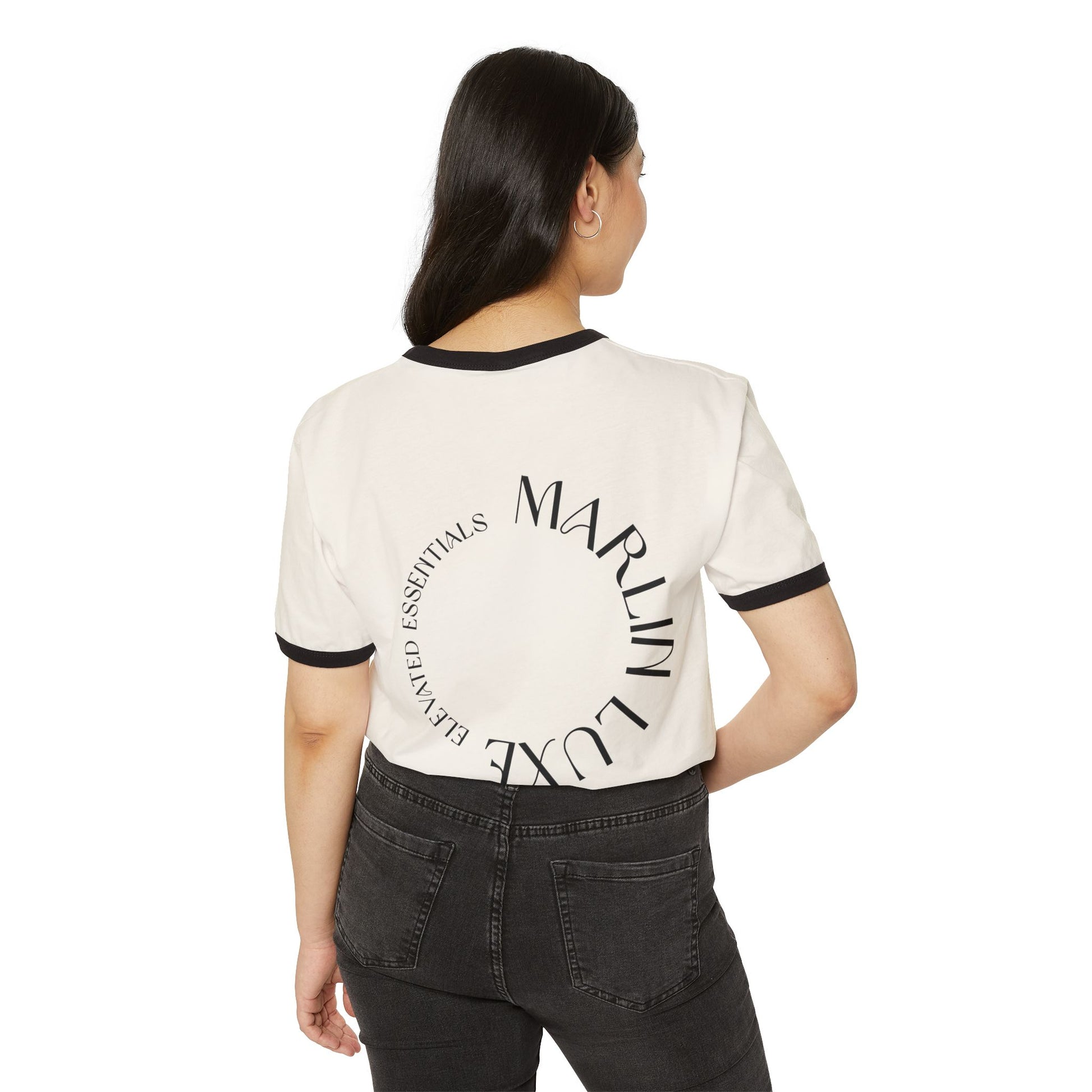 Ring-spun cotton Ringer T-Shirt - Marlin Luxe 