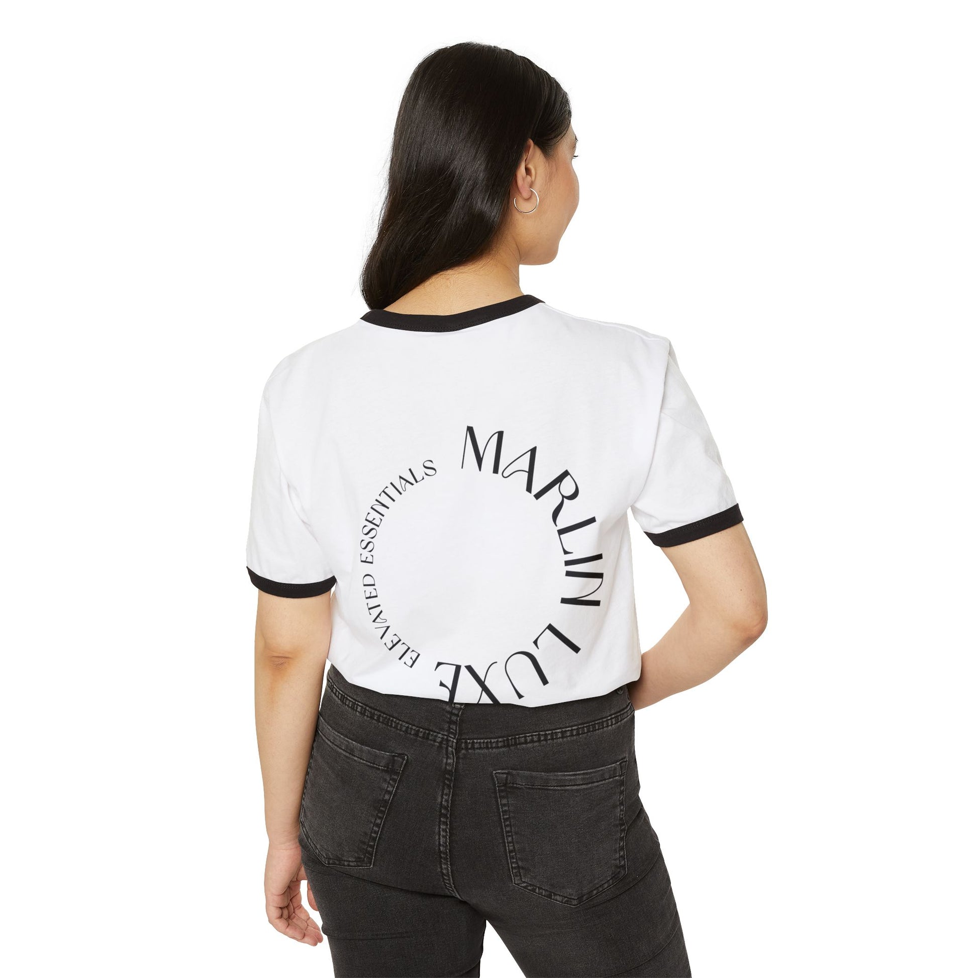 Ring-spun cotton Ringer T-Shirt - Marlin Luxe 