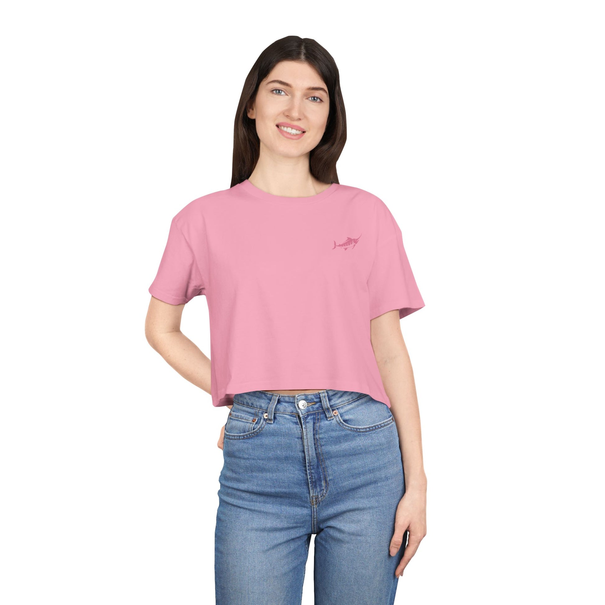 Stylish Crop Tee - Marlin Luxe 